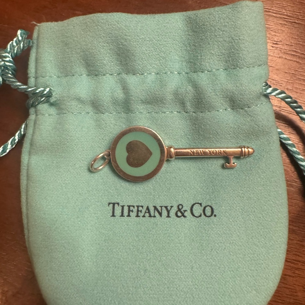Tiffany Blue Key Charm Return to Tiffany Heart